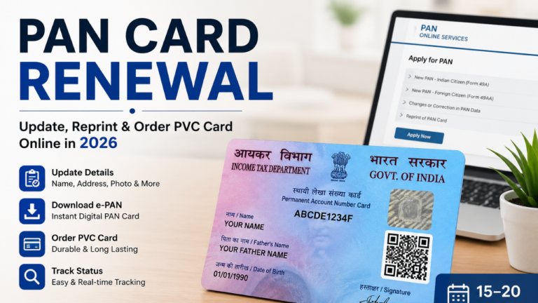 PAN Card Renewal
