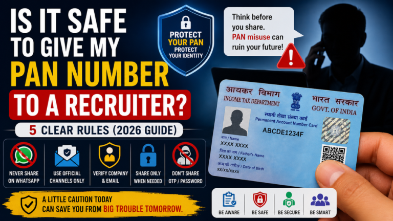 Is It Safe to Give My PAN Number to a Recruiter?