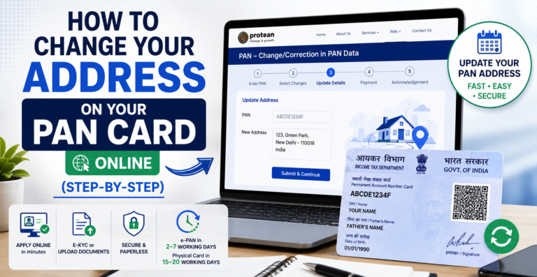 How to Change Your Address on Your PAN Card Online (Step-by-Step)
