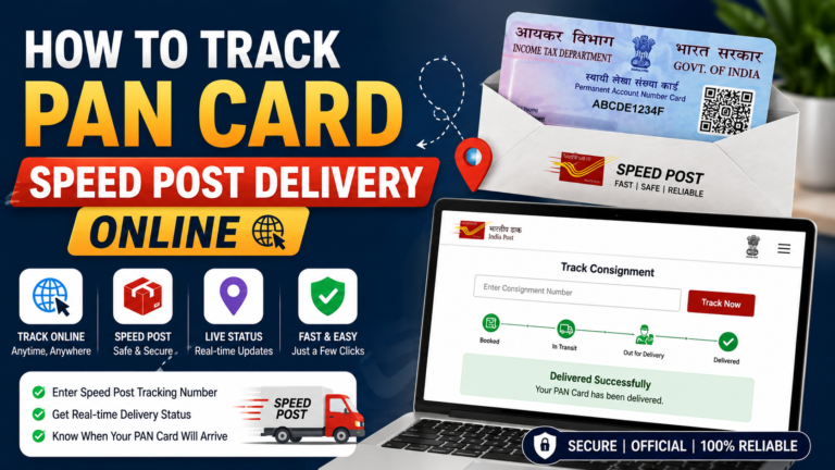 How to Track PAN Card Speed Post Delivery Online